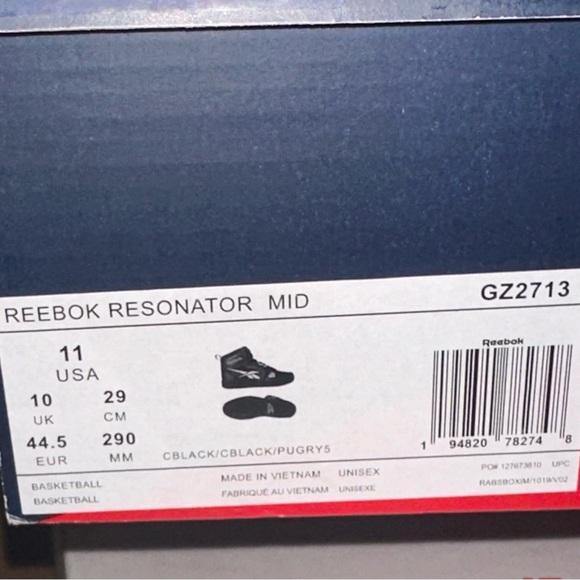 Reebok Resonator Mid Men’s Size 11 US/EU 44.5 *New with og box*  GZ2713 - Picture 11 of 11